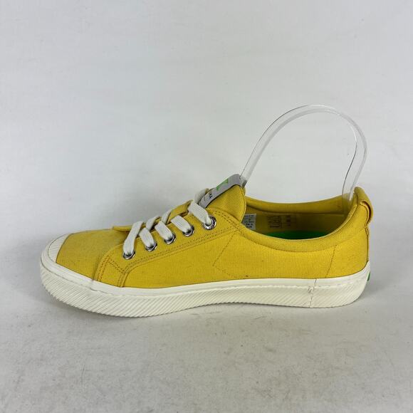 Cariuma Sneakers Women's 8.5 Yellow Lace Up Low Top Athletic Running Shoes - Picture 6 of 10